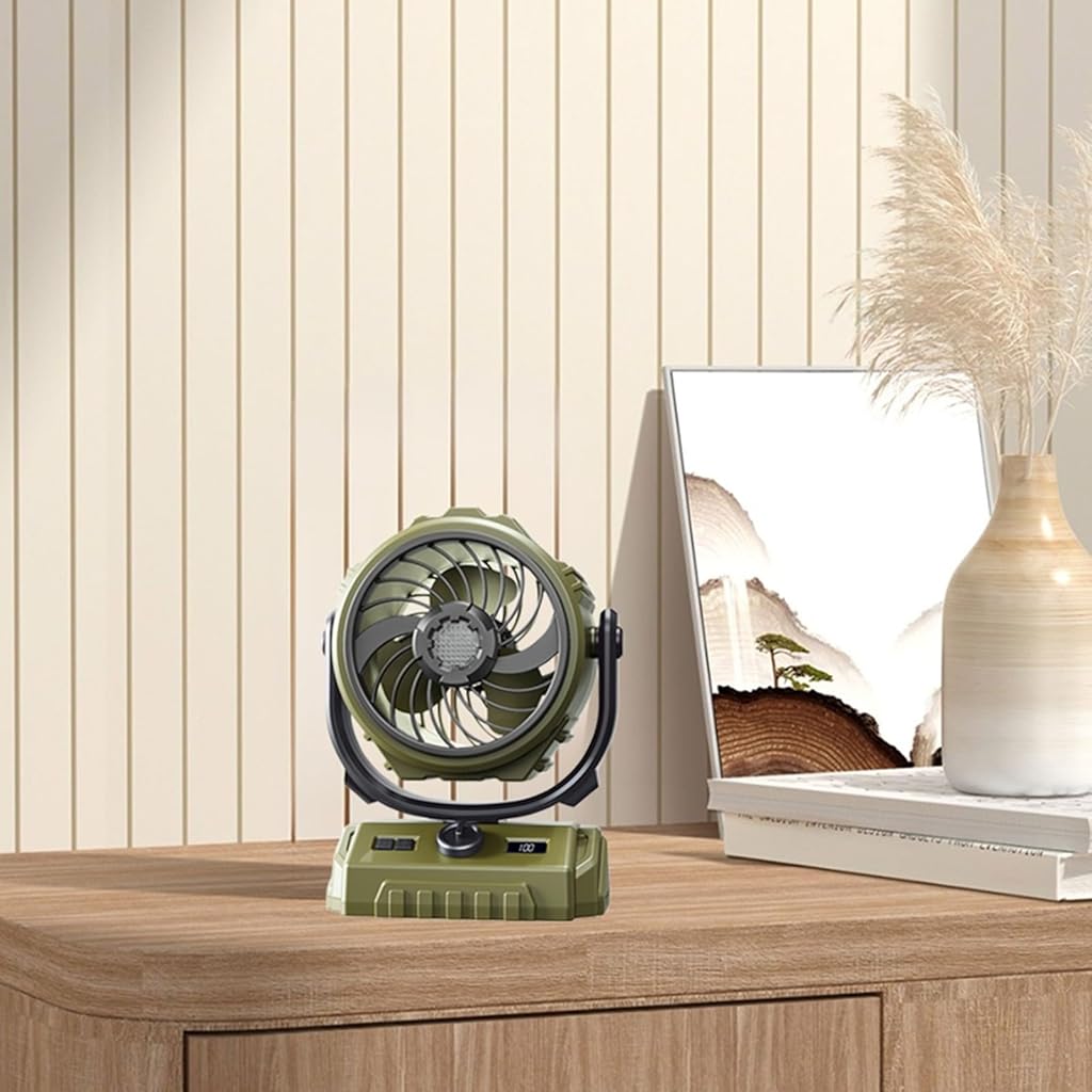 Verilux® 3 in 1 Table Fan with Night Light, 270°Automatic Oscillating Head and 300°Manual Flip, Desktop Fan with 100 Digital Speed Adjustable, with Clip and Power Bank for Home, Office, Camping Verilux® 3 in 1 Table Fan with Night Light, 270°Automatic Oscillating Head and 300°Manual Flip, Desktop Fan with 100 Digital Speed Adjustable, with Clip and Power Bank for Home, Office, Camping